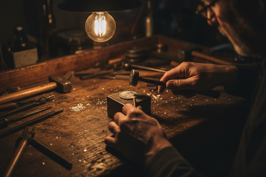 The Handcrafting Process of Turning Coins into Jewelry