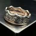 French Octagonal Silver Medal Coin Ring