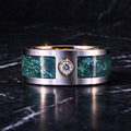 Handcrafted Thai 10 Baht Coin Ring | Mens Wide Band Ring-1993-2013