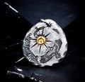 Indian Sun & Eagle Silver Pendant