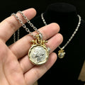 Mercury Coin Necklace Pendant