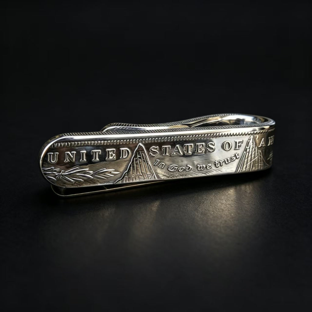 Morgan Silver Dollar Coin Money Clip | Hand-Forged 1878–1904