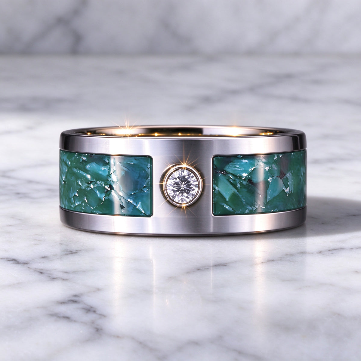 Handcrafted Thai 10 Baht Coin Ring | Mens Wide Band Ring-1993-2013