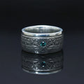 Aztec Calendar Silver Coin Ring
