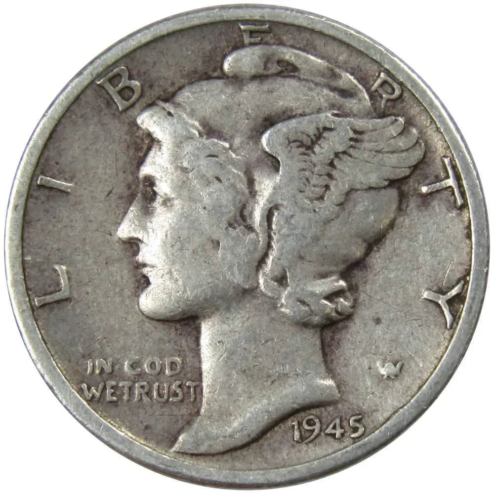 1916-1945 Mercury Dime  （0.9 Silver）
