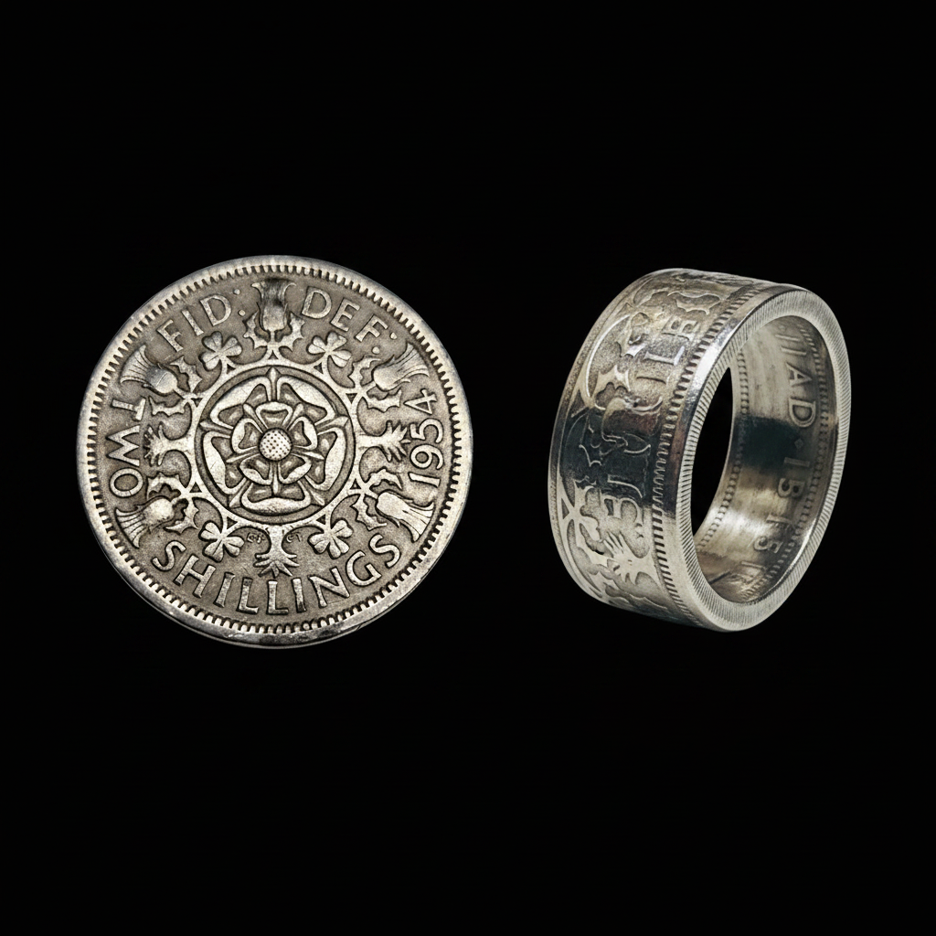 Comparison - Original Coin vs Finished Ring