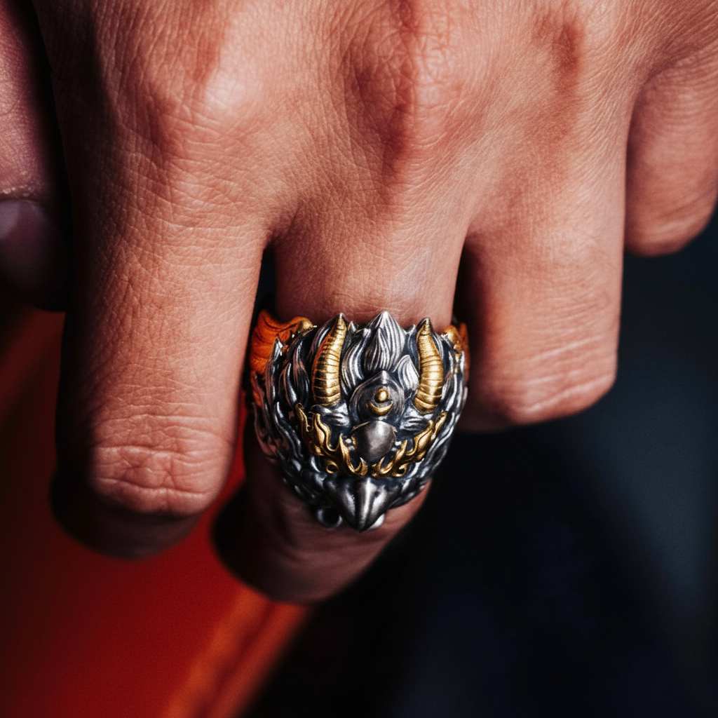 Dragon Ring on Hand