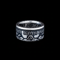 French Coin Ring - Black BG 5