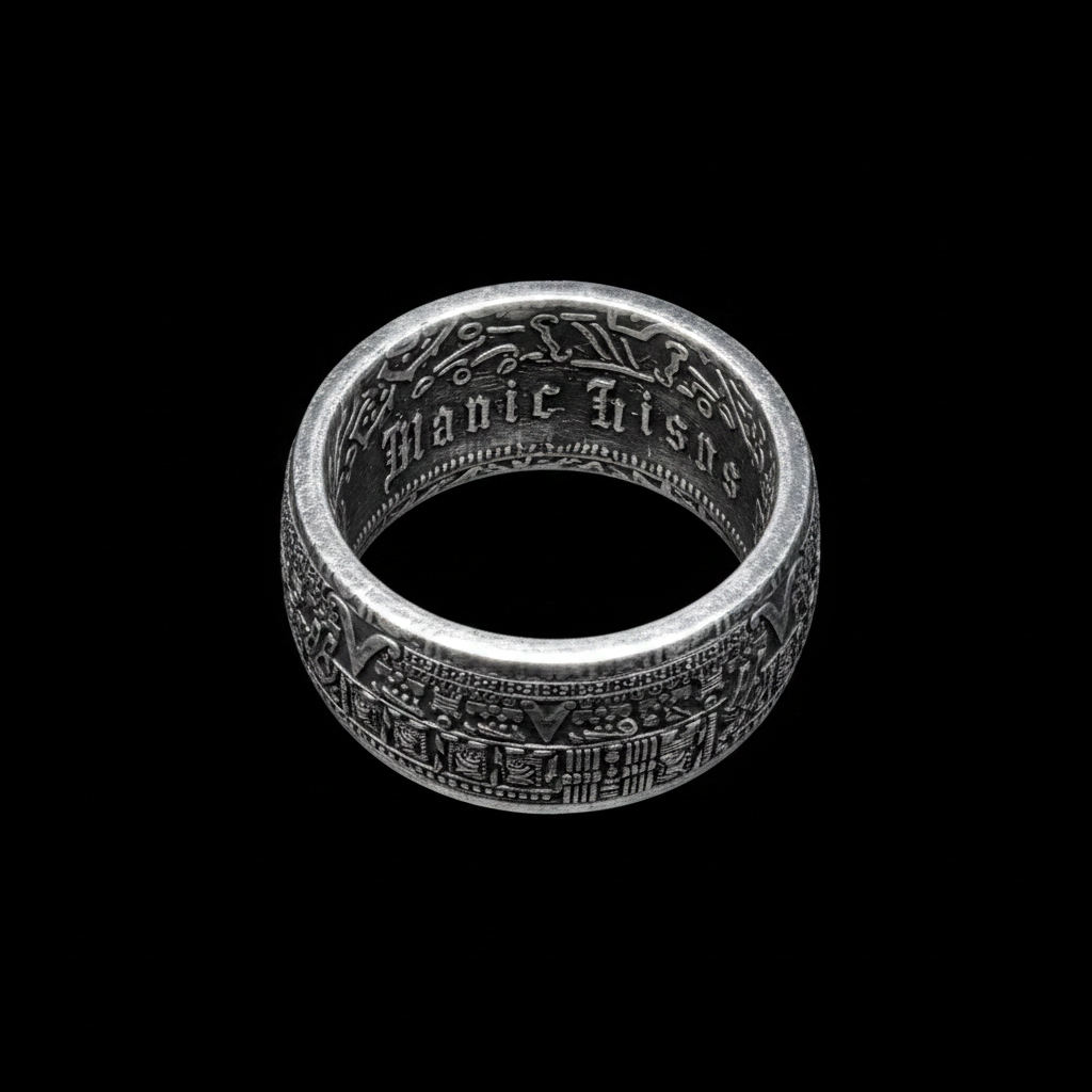 Inner Band Detail - Gothic Lettering