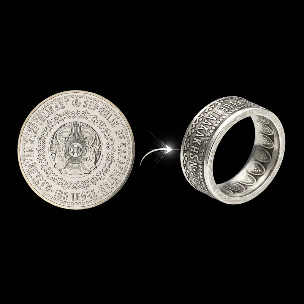 Kazakhstan Coin vs Coin Ring Comparison