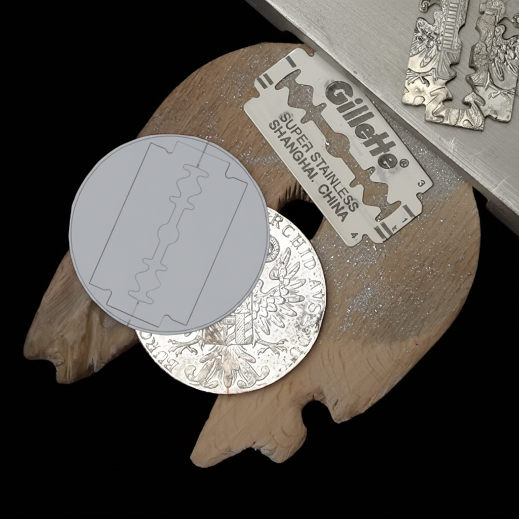 Materials Flat Lay - Black Background